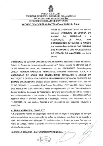 ACORDO DE COOPERAÇÃO TÉCNICA N° 25.2025 - TJAM x ASSOCIAÇÃO DE APOIO AOS CONSELHEIROS TUTELARES E AMIGOS DA PROTEÇÃO E DEFESA DOS DIREITOS DAS CRIANÇAS E DOS ADOLESCENTES DO ESTADO DO AMAZONAS.pdf