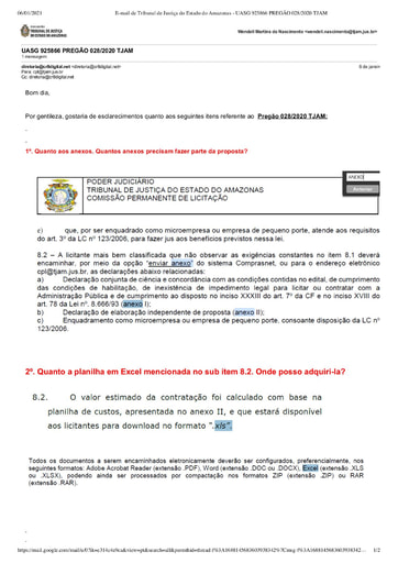 PREGÃO ELETRÔNICO Nº 028/2020 - PEDIDO DE ESCLARECIMENTO - CR8 DIGITAL