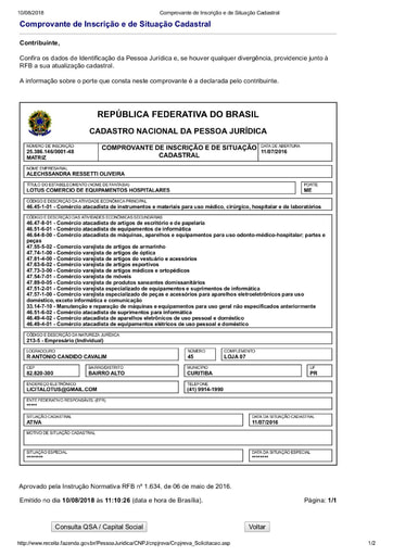 PREGÃO ELETRÔNICO Nº 011/2020 - HABILITAÇÃO - DOC. COMPLEMENTAR - ITENS 21 E 22 -  ALECHSSANDRA