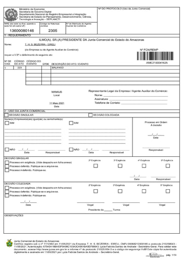 PREGÃO ELETRÔNICO Nº 027/2021 - HABILITAÇÃO - DOC. COMPLEMENTAR ENVIADO APÓS DILIGÊNCIA - THS
