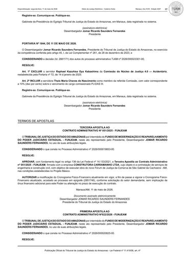 3ª APOSTILA (PUBLICAÇÃO) - CT Nº 051.2025 - FUNJEAM X CONSTRUTORA CARRAMANHO LTDA.pdf