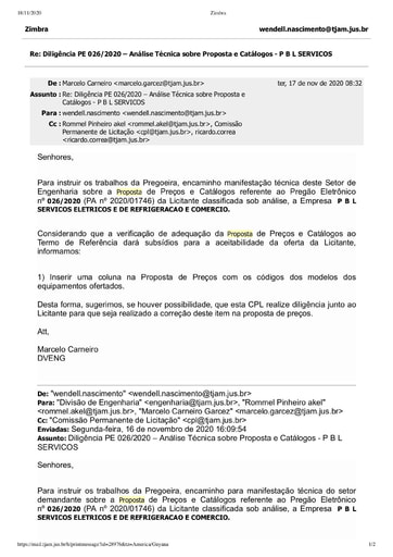 PREGÃO ELETRÔNICO Nº 026/2020 – DILIGÊNCIA CPL À DIVISÃO DE ENGENHARIA - PROPOSTA E CATÁLOGOS - PBL SERVIÇOS.pdf