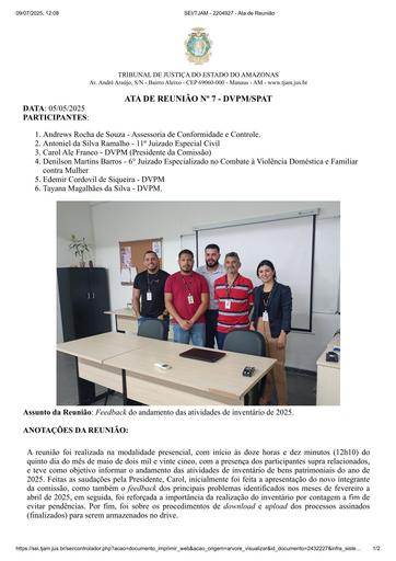 ATA DE REUNIÃO - 05 DE MAIO DE 2025