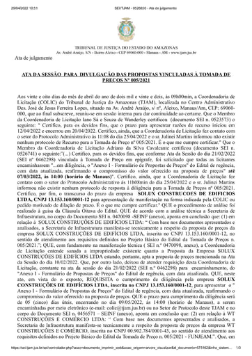 TOMADA DE PREÇOS Nº 005/2021 - ATA DA SESSÃO - DIVULGAÇÃO DO RESULTADO DAS ANÁLISES DE PROPOSTA - 28.04.2022