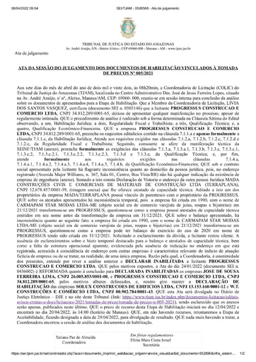 TOMADA DE PREÇOS 005/2021 - ATA DA SESSÃO - JULGAMENTO HABILITAÇÃO - 07.04.2022