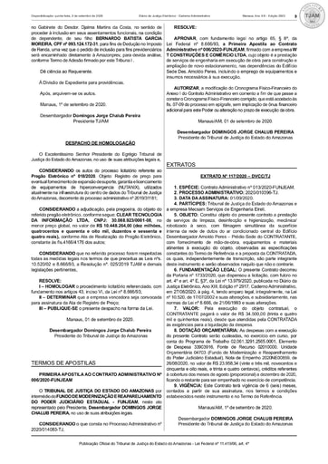 PREGÃO ELETRÔNICO Nº 018/2020 –  DESPACHO DE HOMOLOGAÇÃO (DJE)