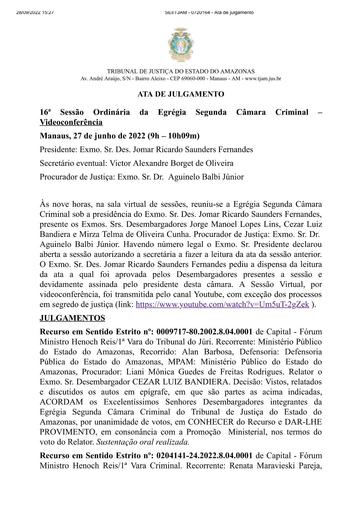 16ª Sessão 2ªCCRIM 27.06.2022