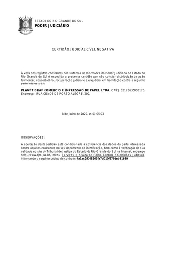 PREGÃO ELETRÔNICO Nº 023/2021 - DOCS. RETIRADOS DO SICAF E SITES - PLANET GRAF - GRUPO 9