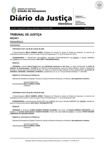 PORTARIA N°2272/2023 FISCAL E SUPLENTE (PUBLICAÇÃO) - CT Nº 016/2023 - FUNJEAM x PORTO SEGURO COMPANHIA DE SEGUROS GERAIS