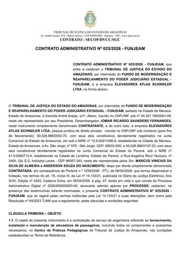 CONTRATO ADMINISTRATIVO Nº 025.2026 - FUNJEAM X ELEVADORES ATLAS SCHINDLER LTDA.pdf
