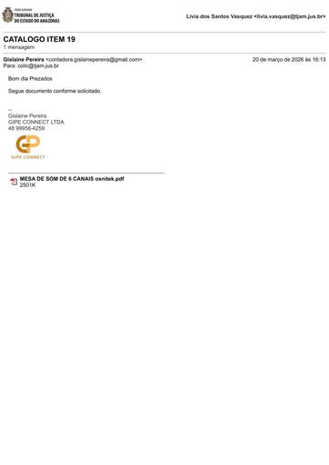 PREGÃO ELETRÔNICO Nº 014/2026 - E-MAIL CATÁLOGO - GIPE - G4