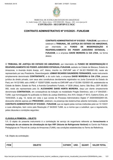 Contrato Administrativo Nº 015.2025 - FUNJEAM x DAVID MOREIRA & CIA LTDA.pdf