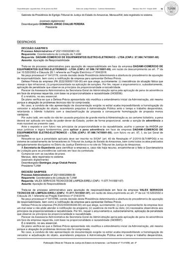 DADAMI COMERCIO DE EQUIPAMENTOS ELETRO ELETRONICO LTDA