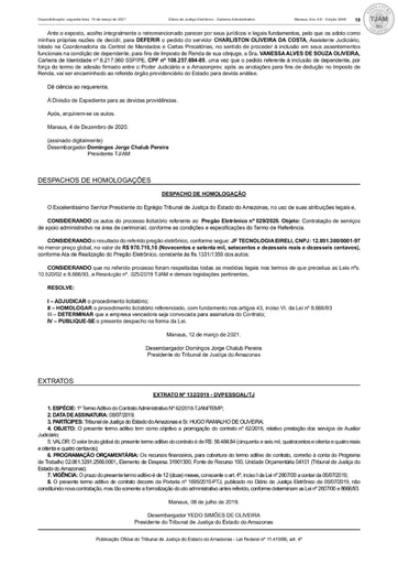 PREGÃO ELETRÔNICO Nº 029/2020 - DESPACHO DE HOMOLOGAÇÃO (DJE)