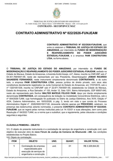 CONTRATO ADMINISTRATIVO Nº 022.2026 - FUNJEAM x PAIM CONSTRUTORA LTDA.pdf