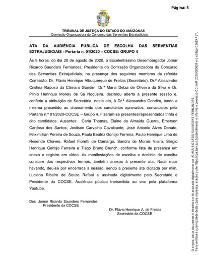 Ata Audiência de Escolha Grupo 4