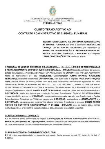 5º Termo Aditivo ao CT Nº 014.2022 - FUNJEAM X PAIVA CONSTRUÇÕES LTDA.pdf