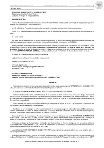 PREGÃO ELETRÔNICO Nº 025/2020 –  DESPACHO - RECURSO