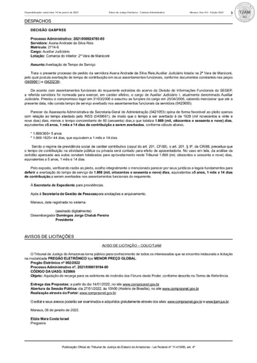 PREGÃO ELETRÔNICO Nº 002/2022 - AVISO DE LICITAÇÃO - DJE